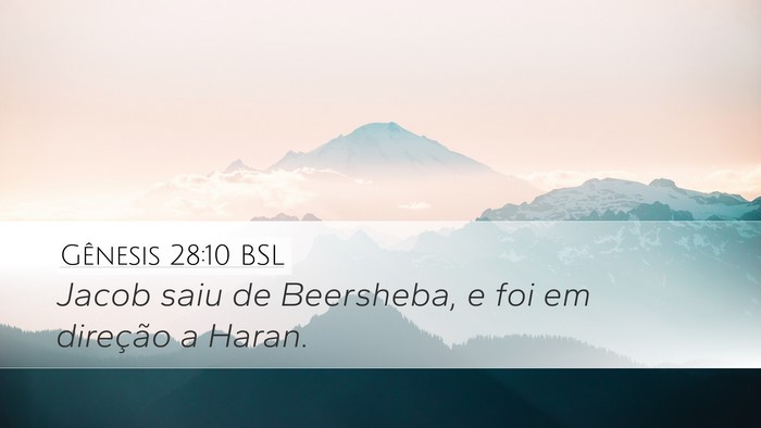 Gênesis 28:10 BSL Bible Verse Image