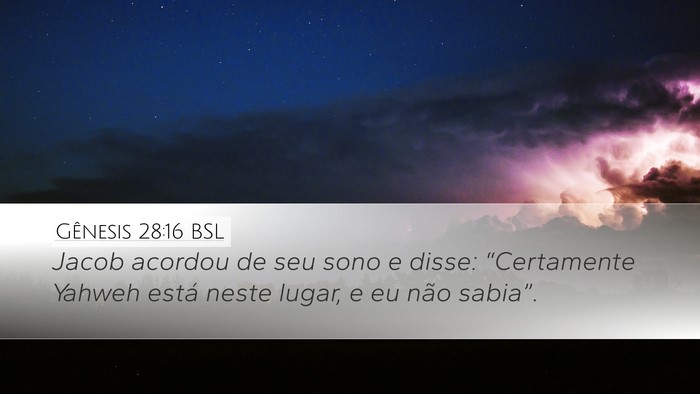 Gênesis 28:16 BSL Bible Verse Image