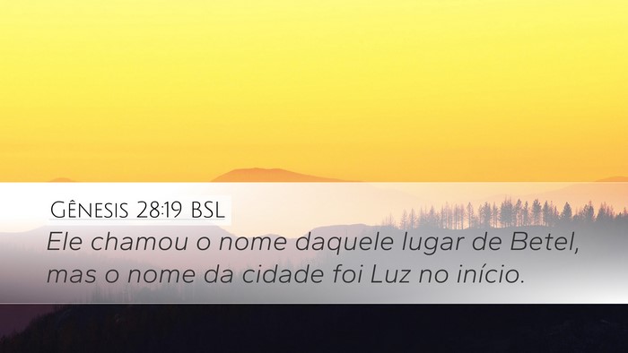 Gênesis 28:19 BSL Bible Verse Image