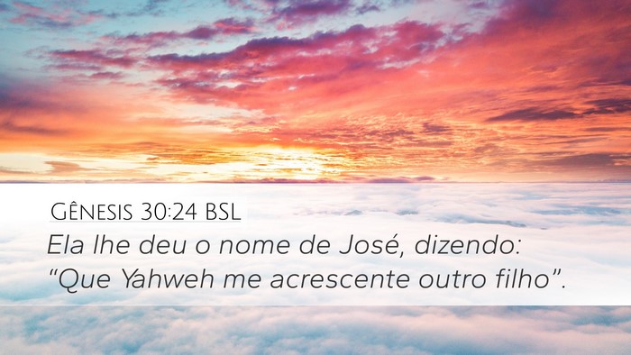 Gênesis 30:24 BSL Bible Verse Image