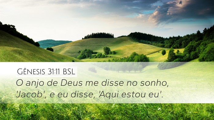 Gênesis 31:11 BSL Bible Verse Image