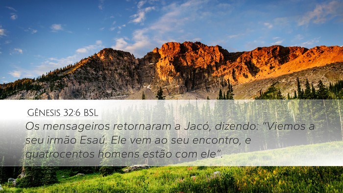 Gênesis 32:6 BSL Bible Verse Image