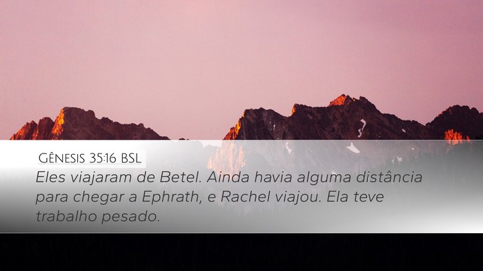 Gênesis 35:16 BSL Bible Verse Image