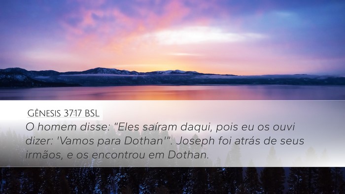 Gênesis 37:17 BSL Bible Verse Image