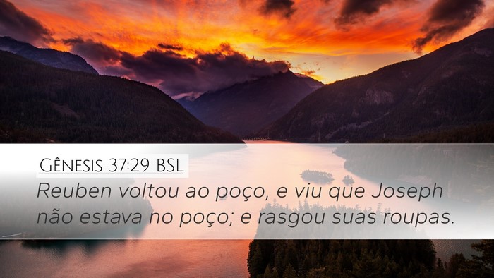 Gênesis 37:29 BSL Bible Verse Image