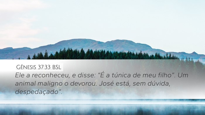 Gênesis 37:33 BSL Bible Verse Image