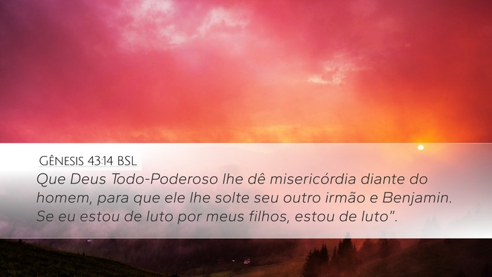 Gênesis 43:14 BSL Bible Verse Image