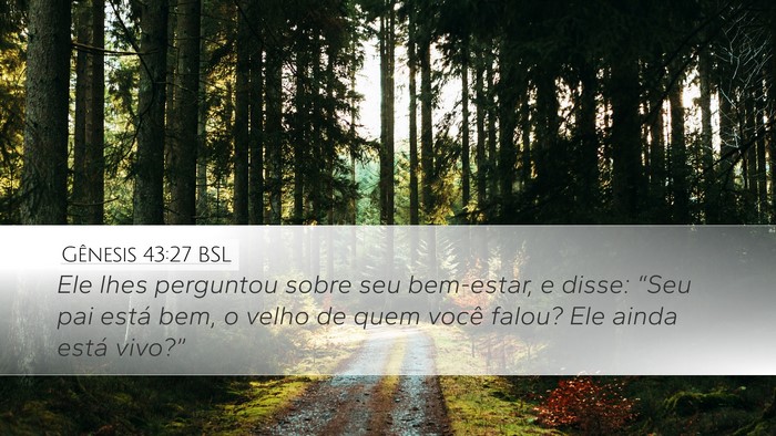 Gênesis 43:27 BSL Bible Verse Image