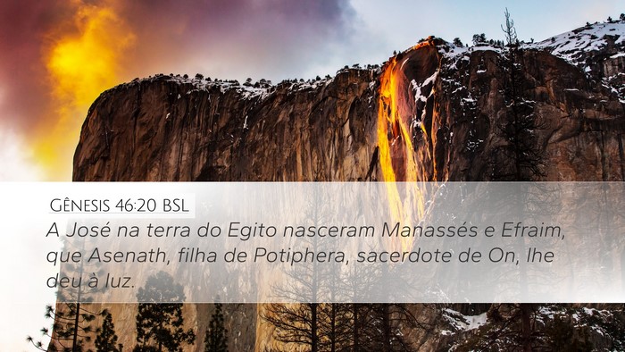 Gênesis 46:20 BSL Bible Verse Image