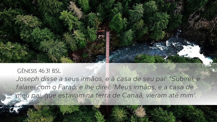 Gênesis 46:31 BSL Bible Verse Image