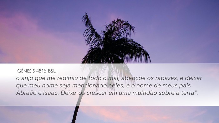 Gênesis 48:16 BSL Bible Verse Image
