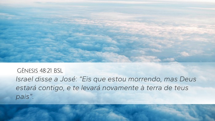 Gênesis 48:21 BSL Bible Verse Image