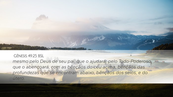 Gênesis 49:25 BSL Bible Verse Image