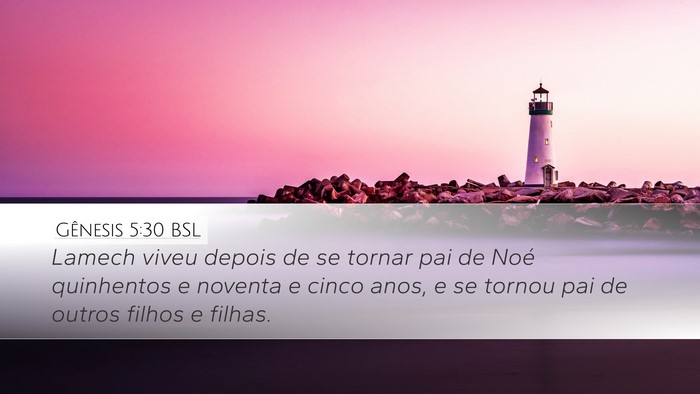 Gênesis 5:30 BSL Bible Verse Image