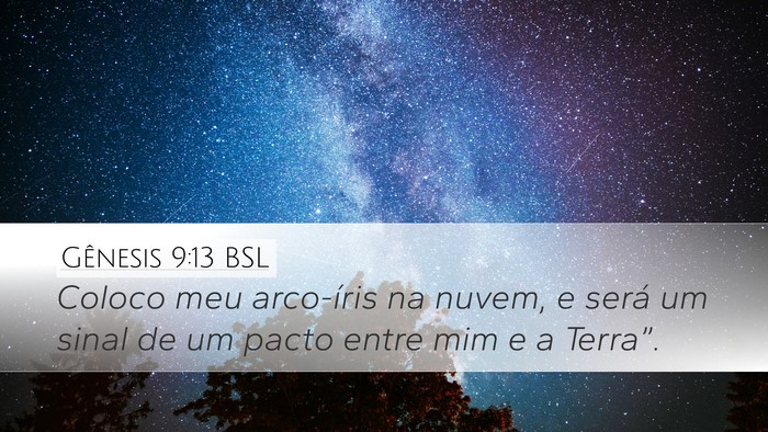 Gênesis 9:13 BSL Bible Verse Image