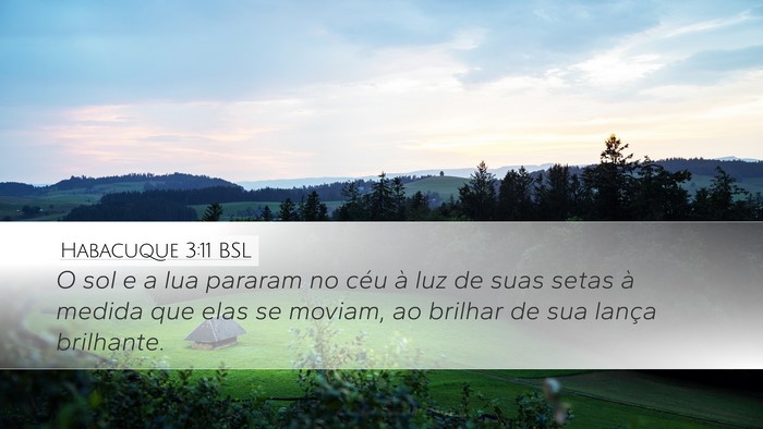 Habacuque 3:11 BSL Bible Verse Image