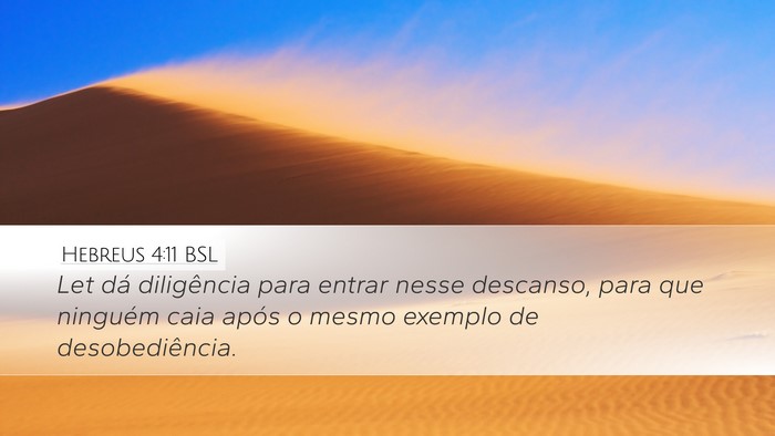 Hebreus 4:11 BSL Bible Verse Image