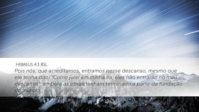 Hebreus 4:3 BSL Bible Verse Image
