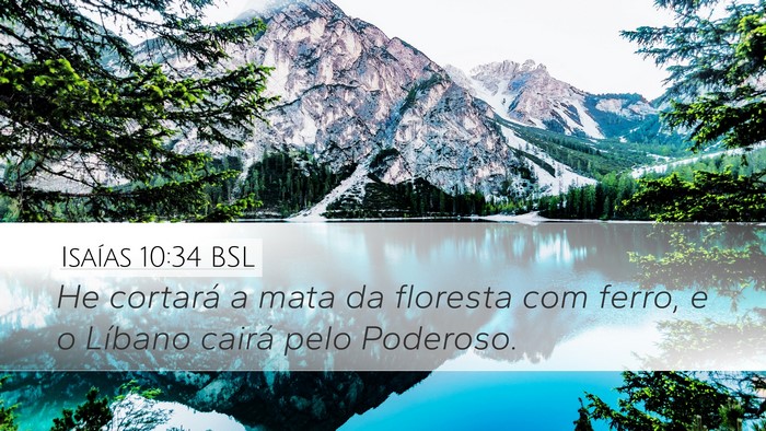 Isaías 10:34 BSL Bible Verse Image