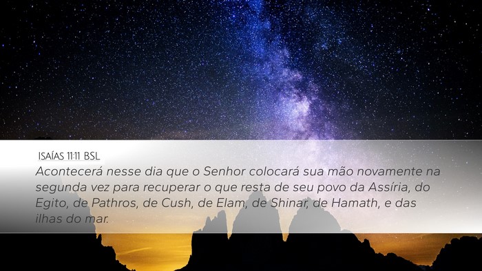 Isaías 11:11 BSL Bible Verse Image
