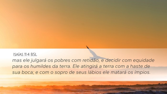 Isaías 11:4 BSL Bible Verse Image