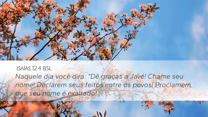 Isaías 12:4 BSL Bible Verse Image