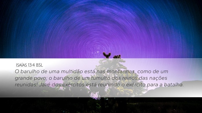 Isaías 13:4 BSL Bible Verse Image