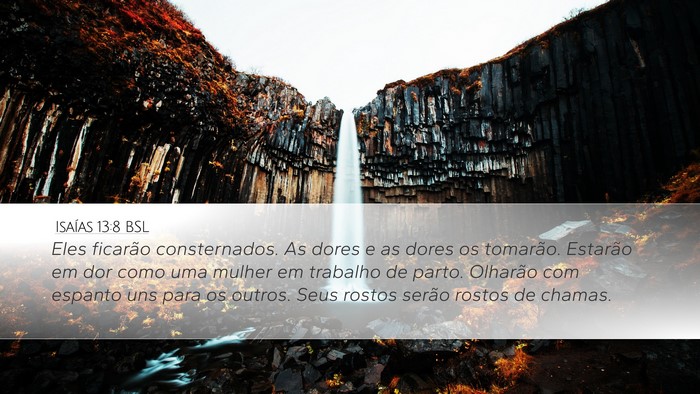 Isaías 13:8 BSL Bible Verse Image