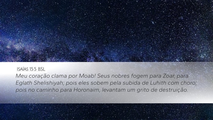 Isaías 15:5 BSL Bible Verse Image