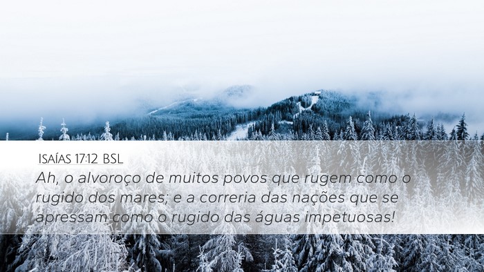 Isaías 17:12 BSL Bible Verse Image