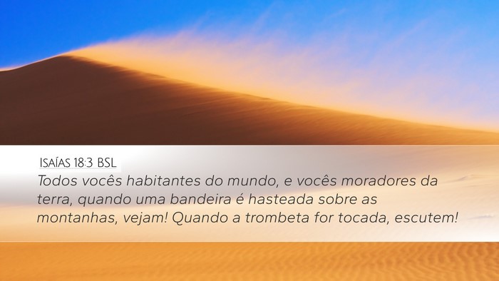 Isaías 18:3 BSL Bible Verse Image
