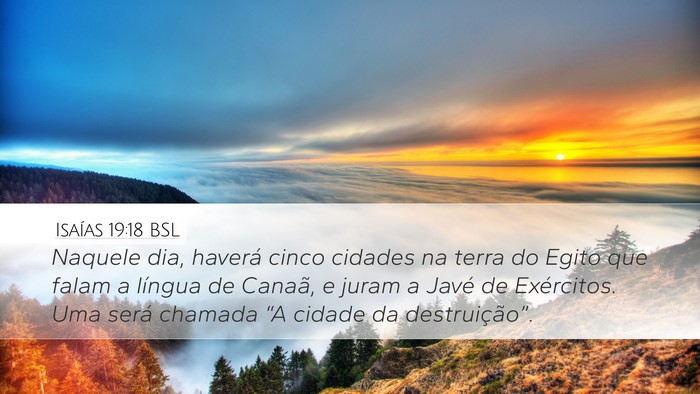 Isaías 19:18 BSL Bible Verse Image
