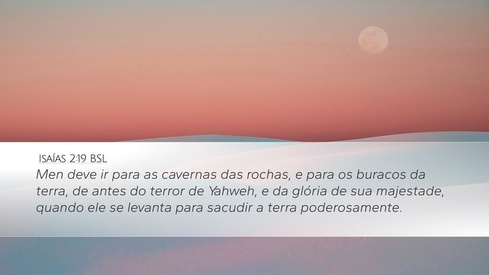 Isaías 2:19 BSL Bible Verse Image