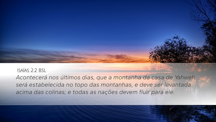 Isaías 2:2 BSL Bible Verse Image