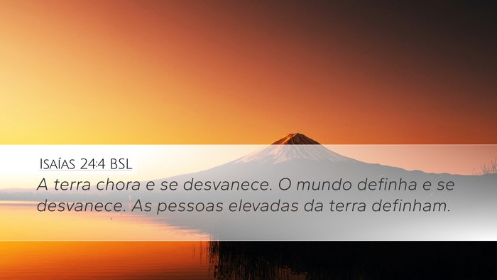 Isaías 24:4 BSL Bible Verse Image
