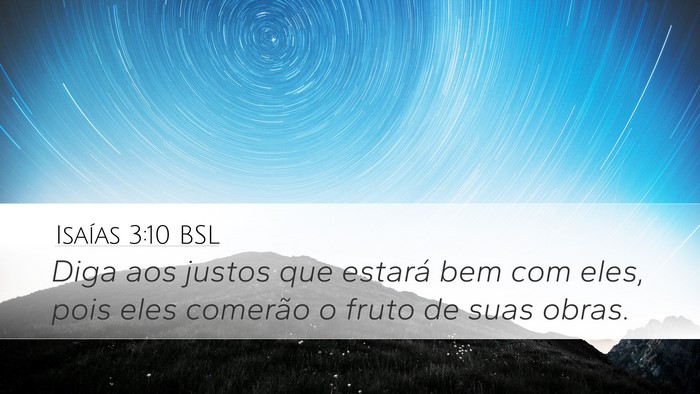 Isaías 3:10 BSL Bible Verse Image