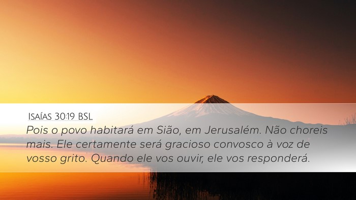 Isaías 30:19 BSL Bible Verse Image