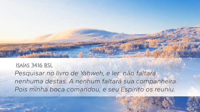 Isaías 34:16 BSL Bible Verse Image