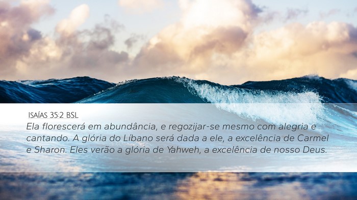 Isaías 35:2 BSL Bible Verse Image
