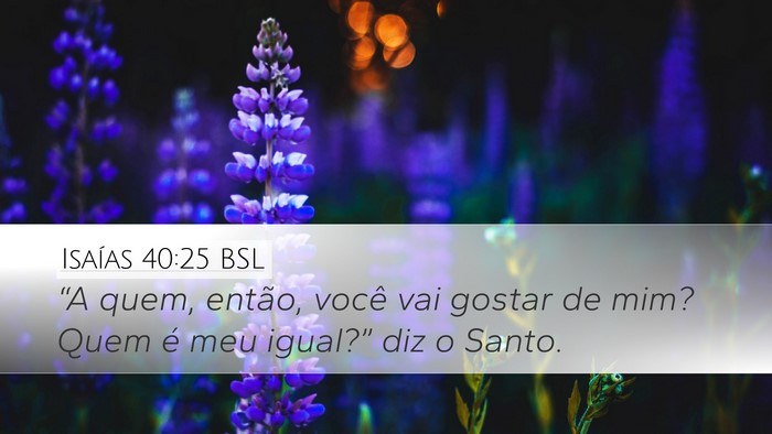 Isaías 40:25 BSL Bible Verse Image