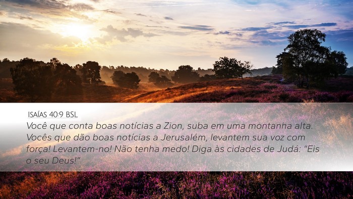 Isaías 40:9 BSL Bible Verse Image