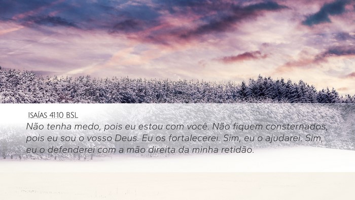 Isaías 41:10 BSL Bible Verse Image