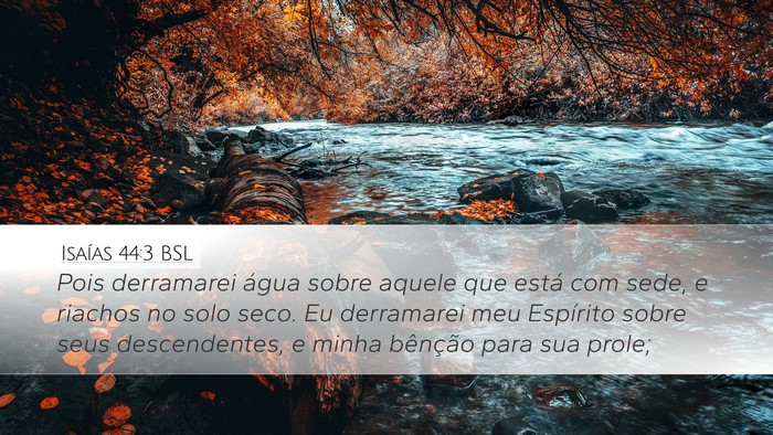 Isaías 44:3 BSL Bible Verse Image