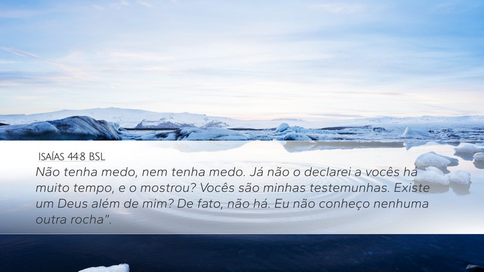 Isaías 44:8 BSL Bible Verse Image