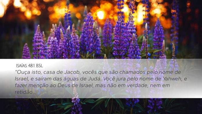 Isaías 48:1 BSL Bible Verse Image