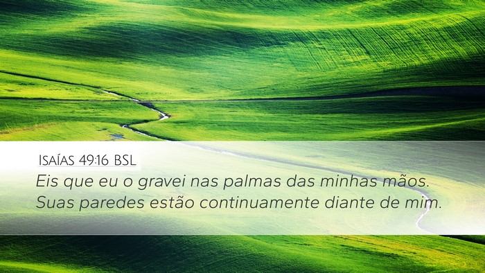 Isaías 49:16 BSL Bible Verse Image