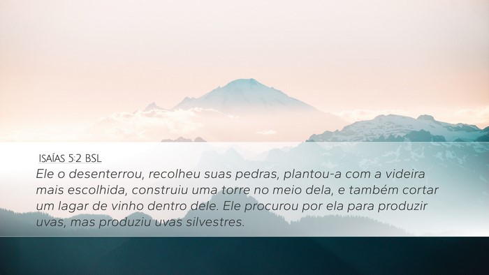 Isaías 5:2 BSL Bible Verse Image
