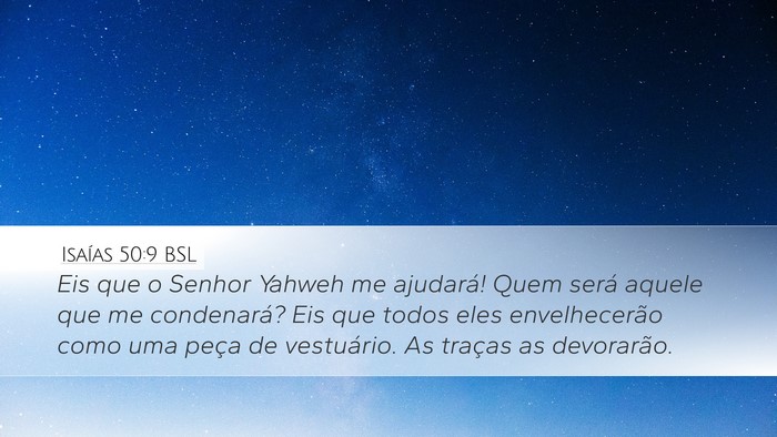 Isaías 50:9 BSL Bible Verse Image