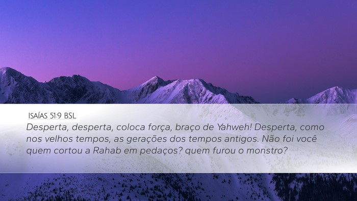 Isaías 51:9 BSL Bible Verse Image