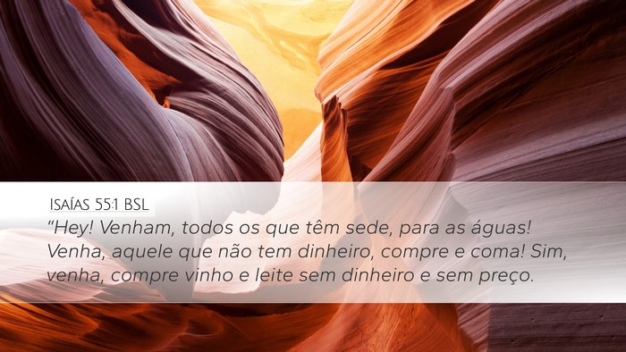 Isaías 55:1 BSL Bible Verse Image